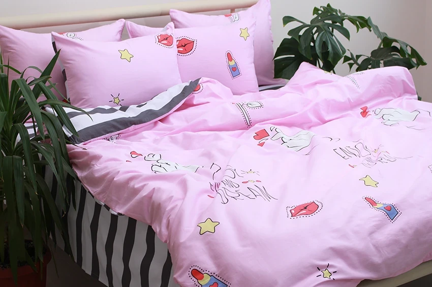 Комплект постельного белья с компаньоном TAG Tekstil S416 King Size (1069)