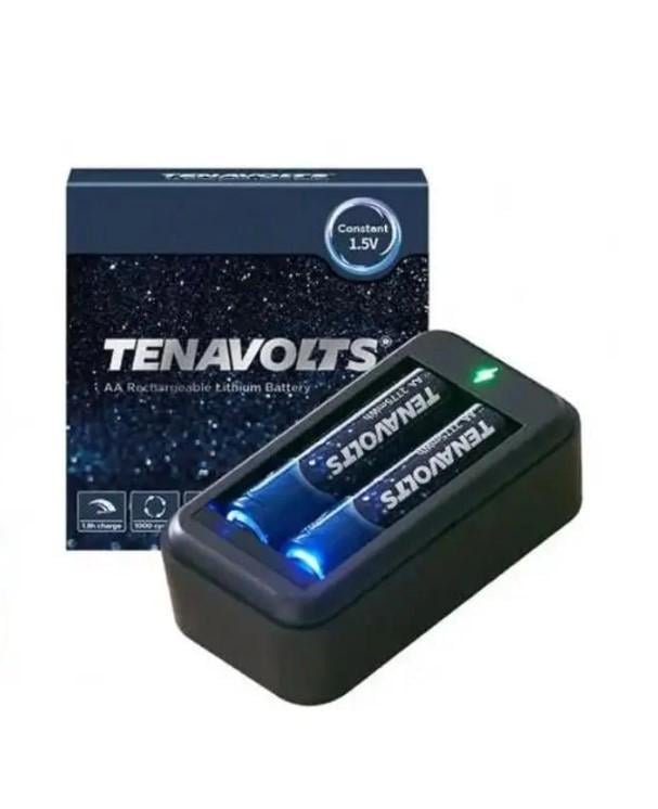 Аккумуляторы TENAVOLTS AA 1,5 V 1850 mAh с зарядным устройством 2 шт. (1813260318)