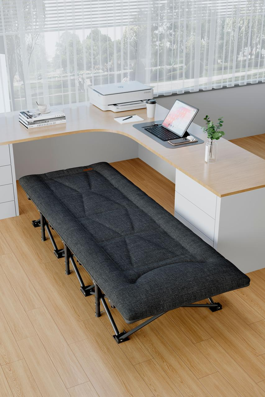 Шезлонг для отдыха с матрасом WCG CC-R11 сумка/матрас 190х68х30 см Черный (CC-R11 (1) - фото 11