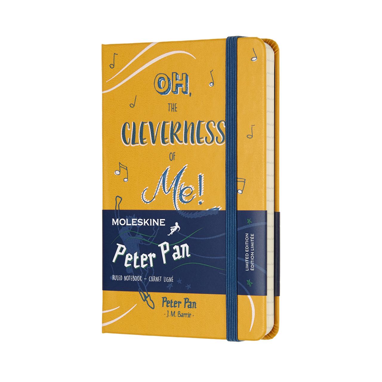 Блокнот Moleskine Limited Peter Pan карманный 192 страницы в линейку 9х14 см Желтый