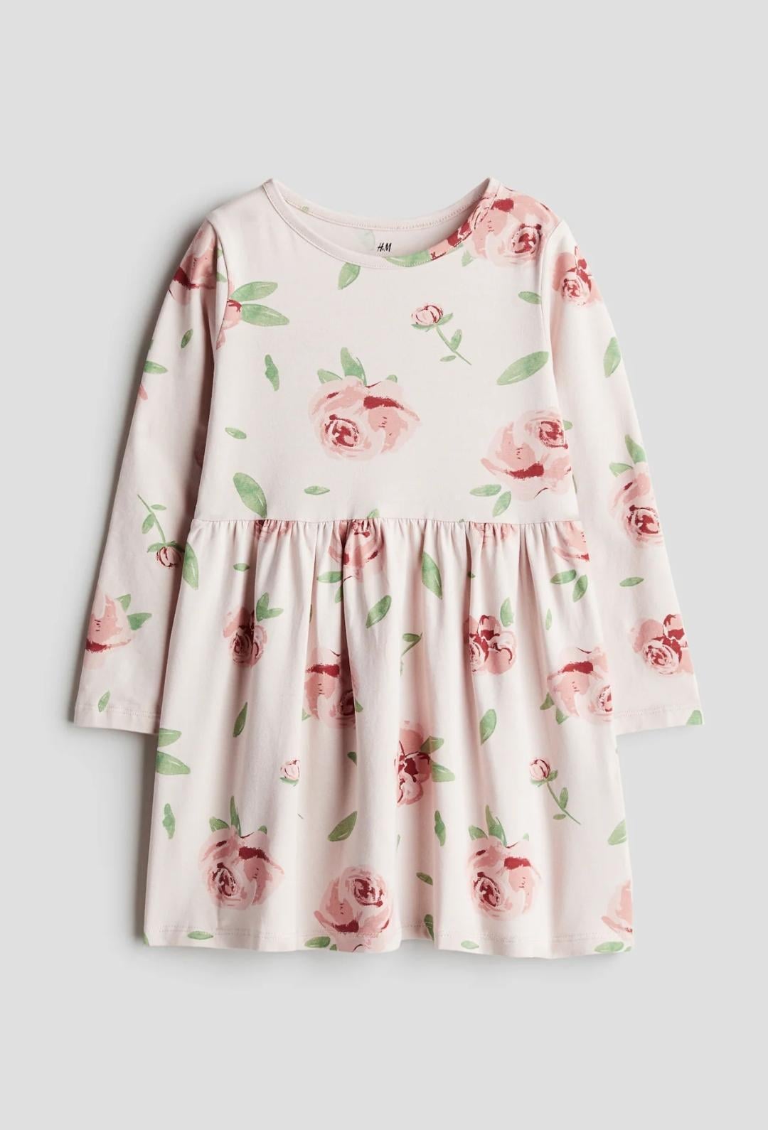 Сукня дитяча бавовняна для дівчинки H&M 134-140 см Світло-рожевий (25120304E)