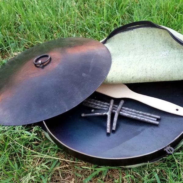 Сковорода туристична Kospa з кришкою та чохлом 30 см (195) - фото 2