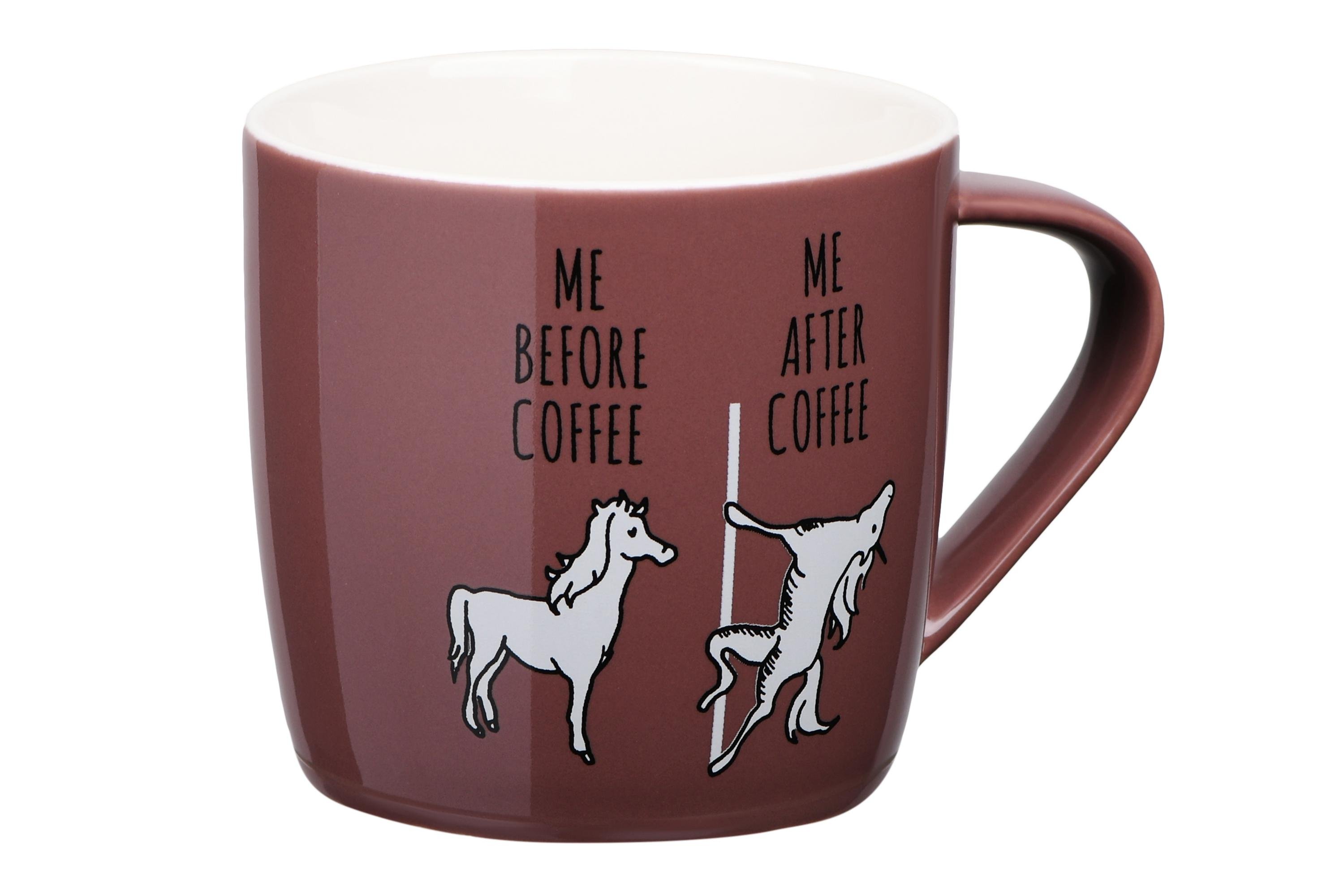 Чашка фарфоровая Ardesto Grace 330 мл Коричневый (AR3410)