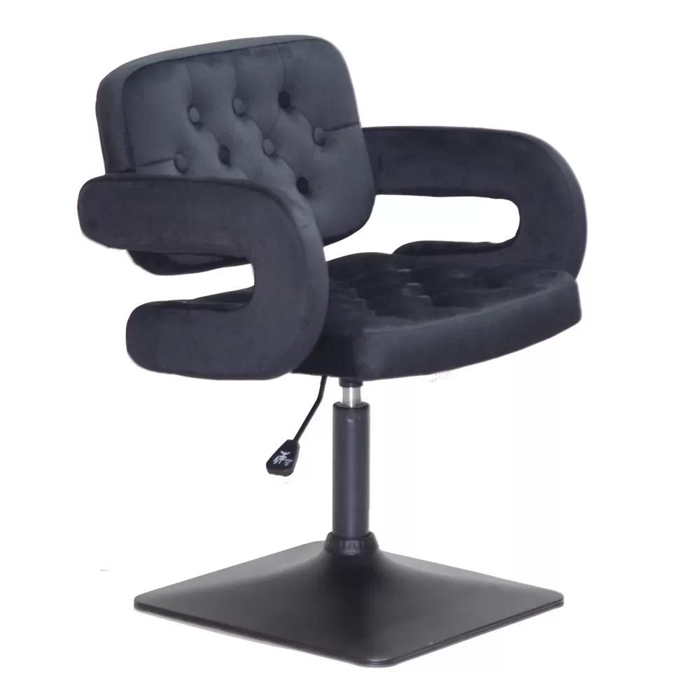 Стул FANCY SQ LIFT бархат Черный (900515)