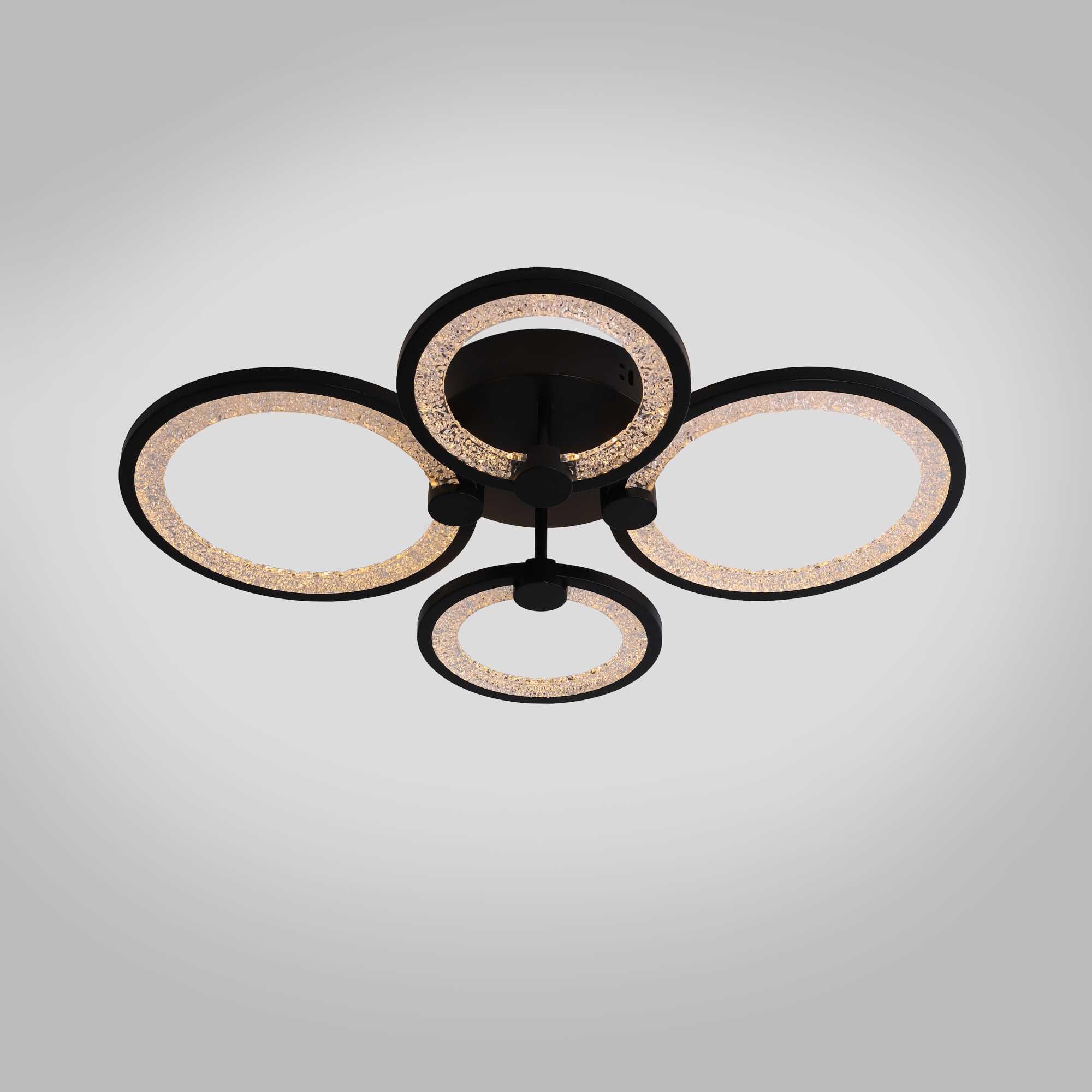 Люстра светодиодная в спальню V K39556-2+2 BK 108 W с пультом