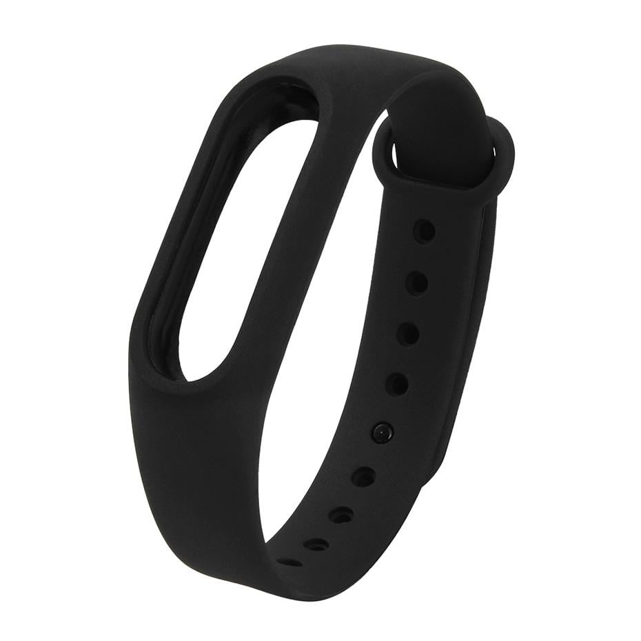 Силіконовий ремінець MRK для фітнес браслета Xiaomi Mi Band 2 Чорний (mrk21042074)