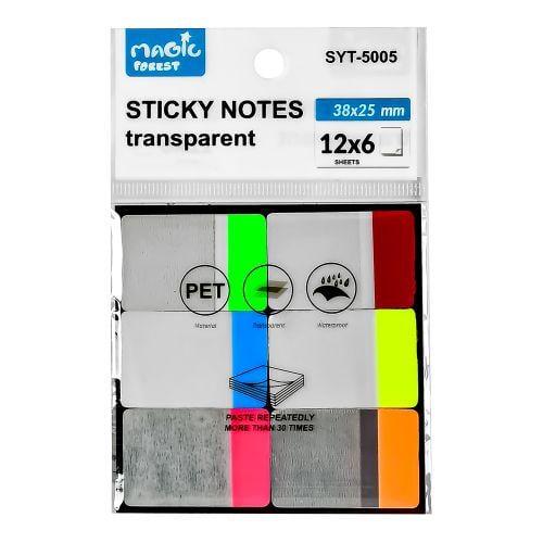 Папір для нотаток скл 6в1 76x76мм 60л (55163)