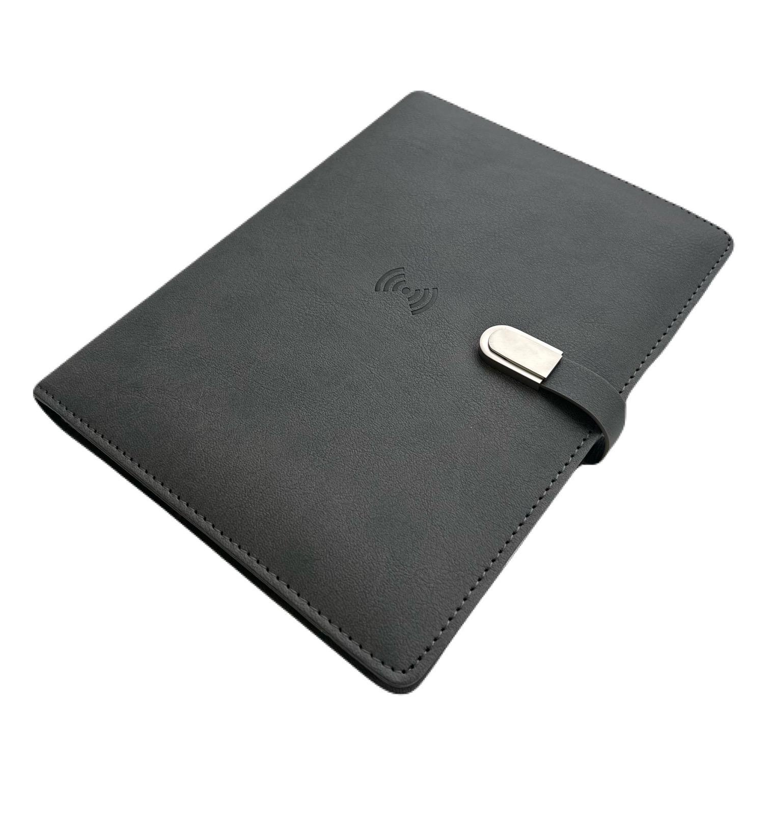 Блокнот-ежедневник AB tech Colorful c беспроводной зарядкой/Power Bank и USB flash 16 Gb Серый - фото 1 Блокнот-ежедневник AB tech Colorful c беспроводной зарядкой/Power Bank и USB flash 16 Gb Серый - фото 1