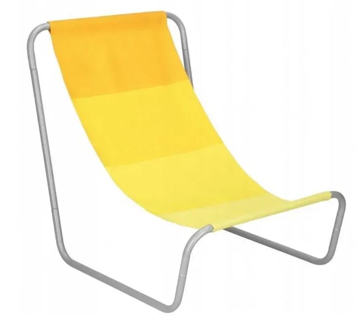 Шезлонг пляжный Garden Line складной 98x50 см Желтый