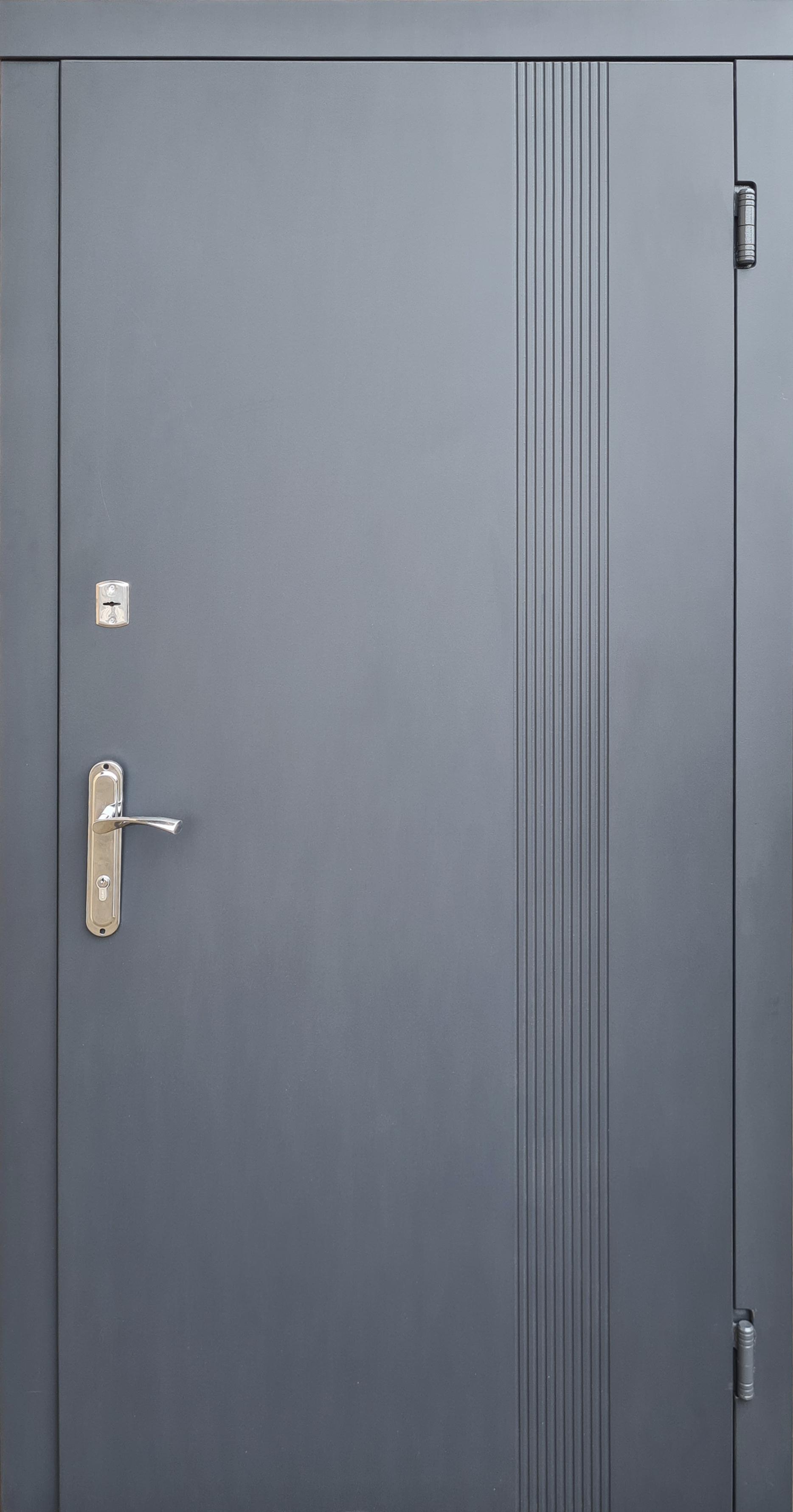 Дверь входная в квартиру Верона 2 двухцветная 860/960х2050х60 мм Л/П Антрацит/Белое дерево