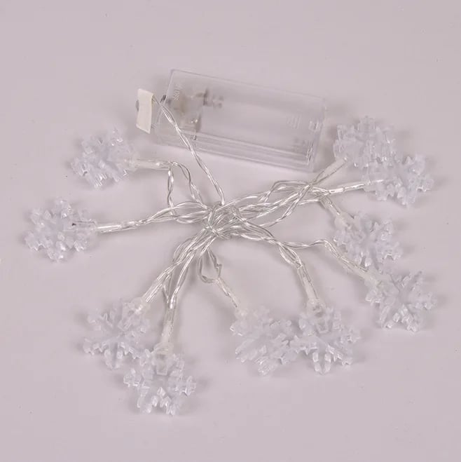 Гирлянда LED Flora Снежинки 10 светодиодов 1,1 м (40803)