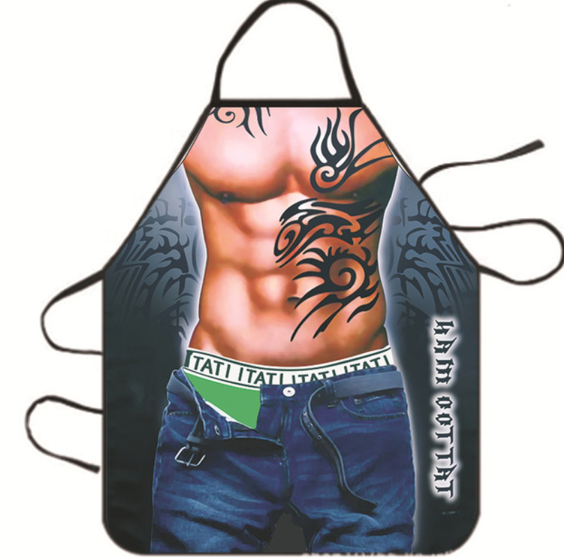 Фартук с приколом Мачо тату 5595 71х54,5х0,2 см (4228460)