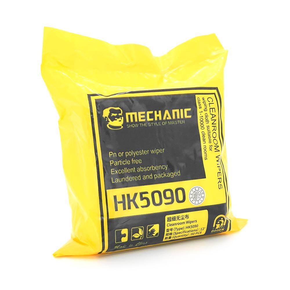 Серветки MECHANIC NK-5090 12 дюймів мікрофібра антистатична для електронної техніки 50 шт. 30х30 см (37344)