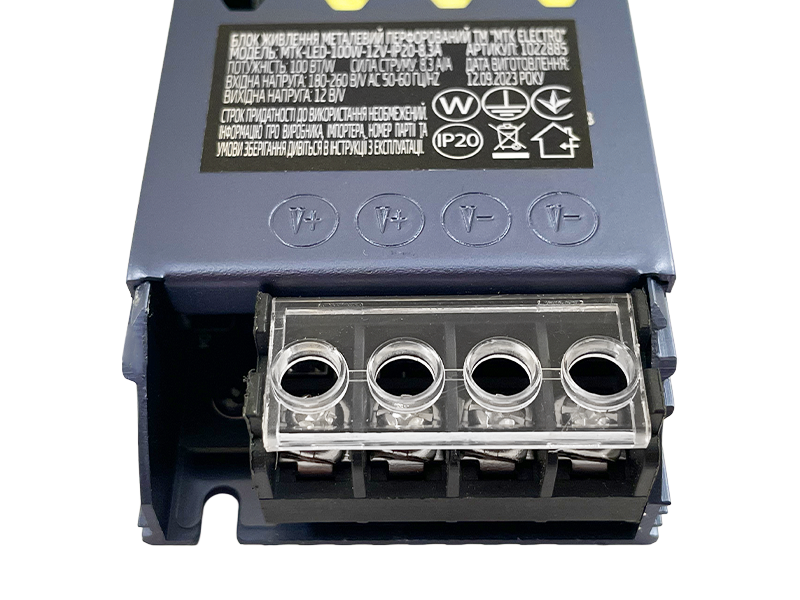 Блок питания MTK IP20 8,3А МТК 12V 100W (23500332) - фото 4 Блок питания MTK IP20 8,3А МТК 12V 100W (23500332) - фото 4