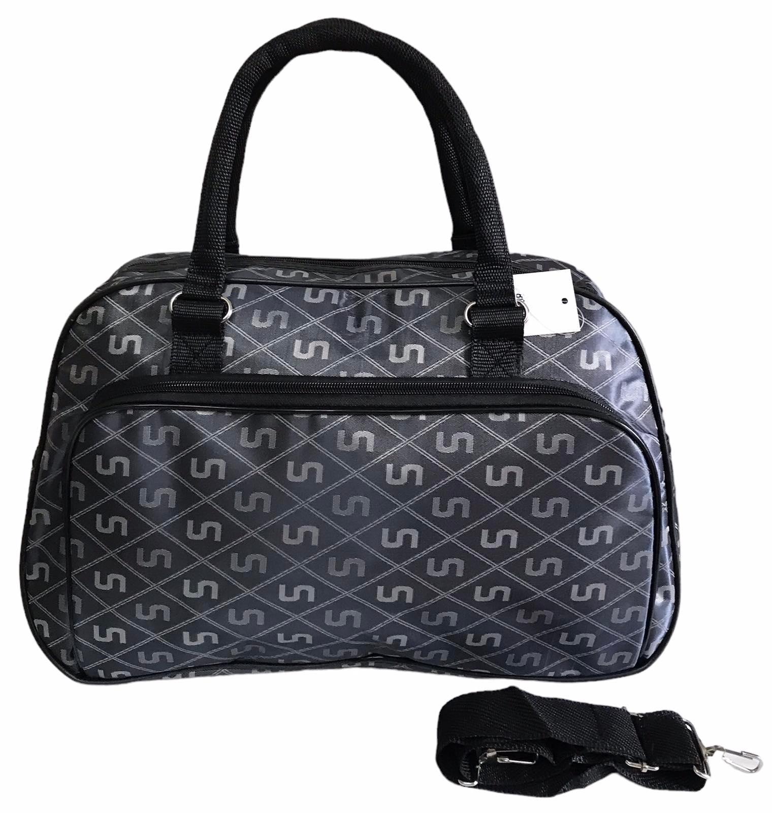 Сумка дорожная ручная кладь с длинным ремнем через плечо Темно-серый (8802GB) - фото 1 Сумка дорожная ручная кладь с длинным ремнем через плечо Темно-серый (8802GB) - фото 1