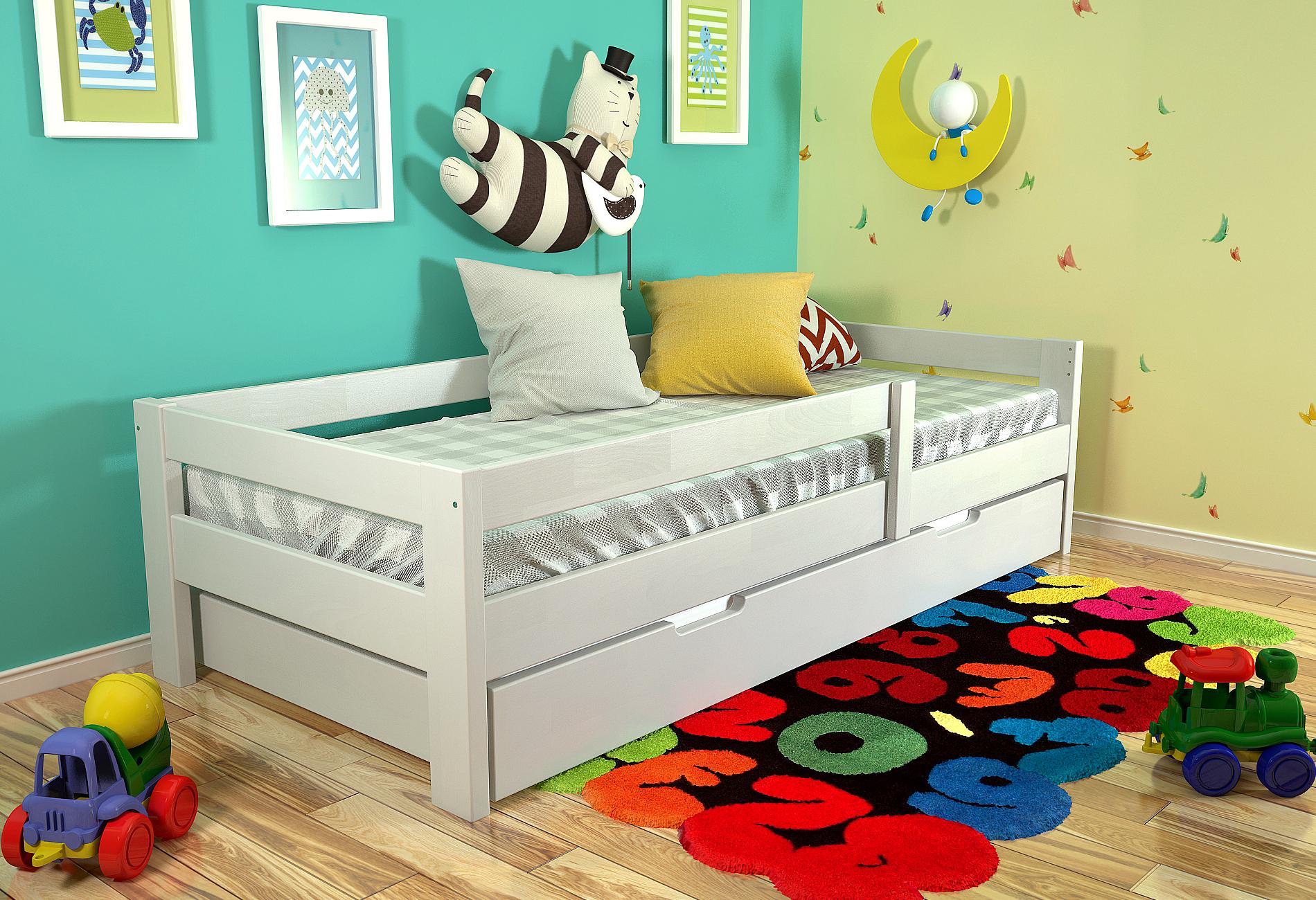 Кровать детская деревянная Arbor Альф 80x190 см с выдвижными ящиками Кровать детская деревянная Arbor Альф 80x190 см с выдвижными ящиками