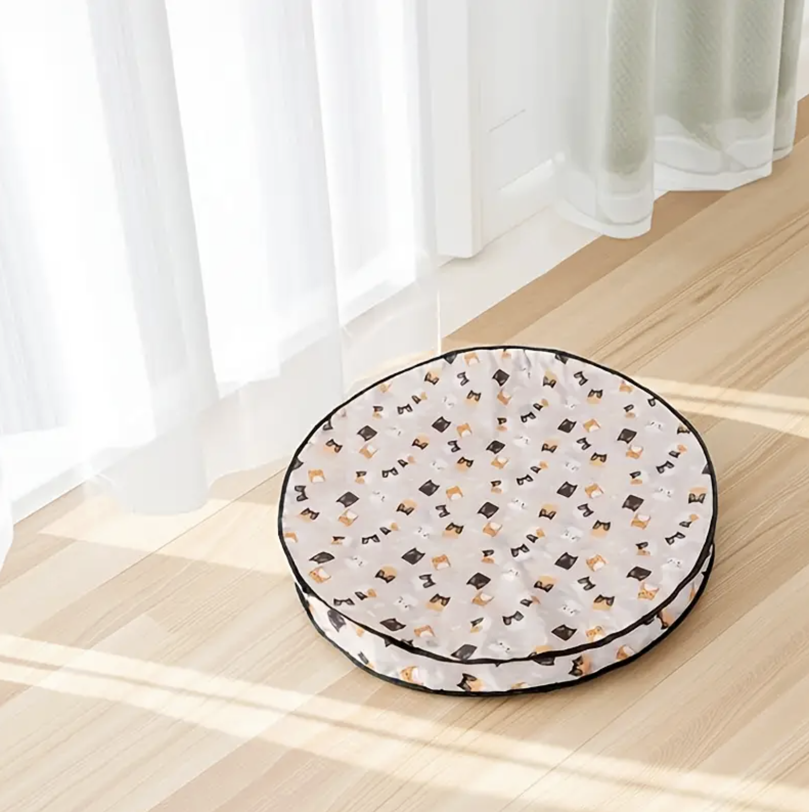 Килим ігровий для полювання для котів Бежевий - фото 2 Килим ігровий для полювання для котів Бежевий - фото 2