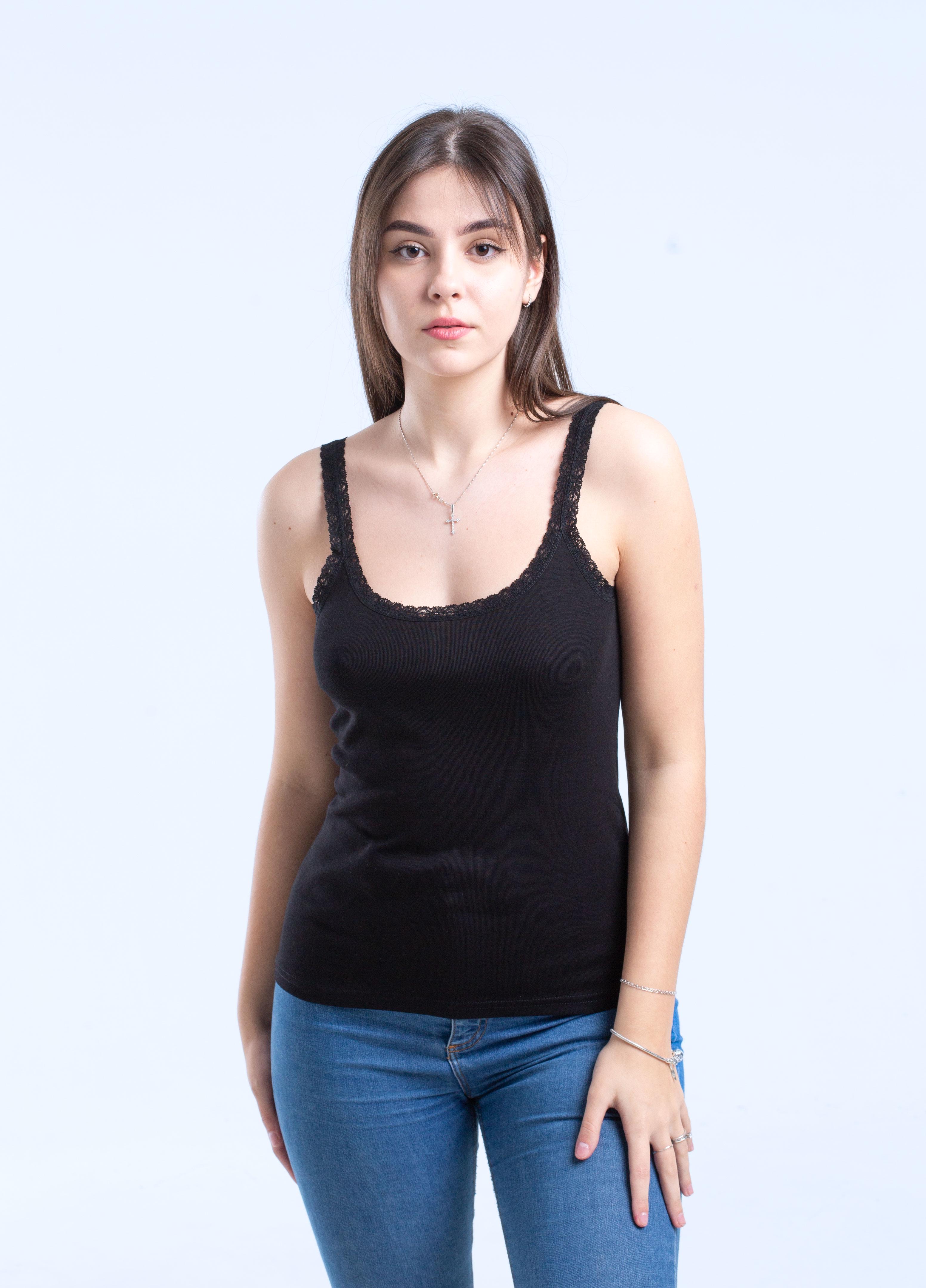 Майка женская Наталюкс 2XL Черный (2121133290961)