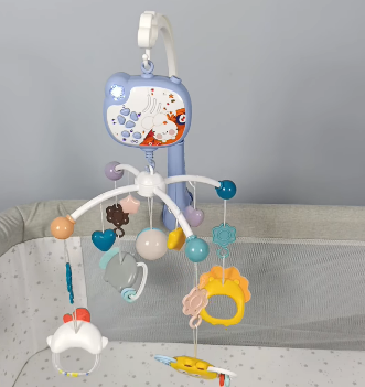 Мобиль-карусель на кроватку Звездные сны WToys с колыбельными и проекцией звездного неба (2709645326) - фото 3