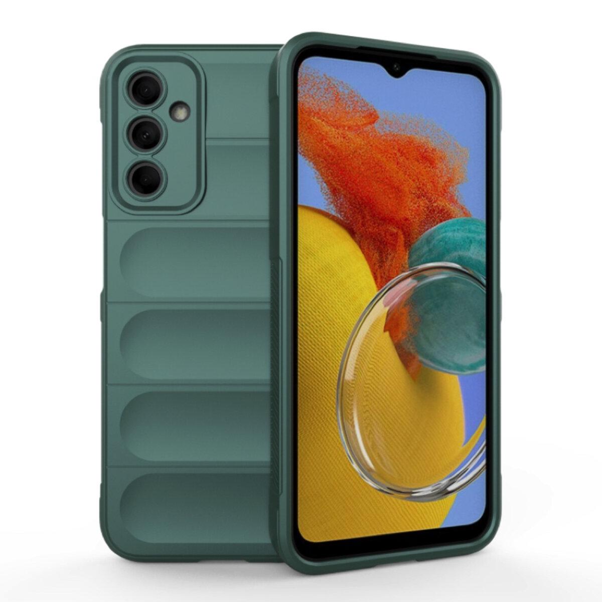Противоударный чехол для Samsung Galaxy M14 5G Cosmic Magic Shield / Dark Green