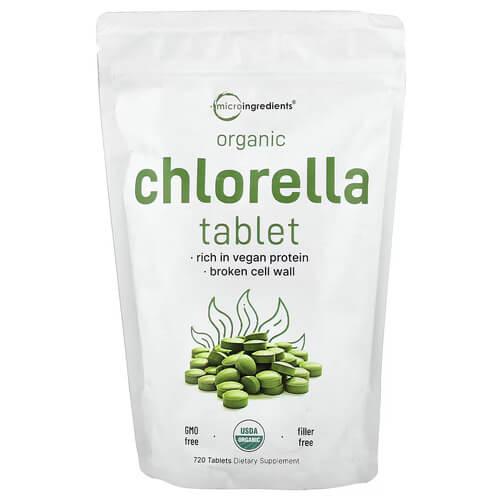 Хлорелла Micro Ingredients Organic Chlorella Tablet 720 табл. (MII-02342)