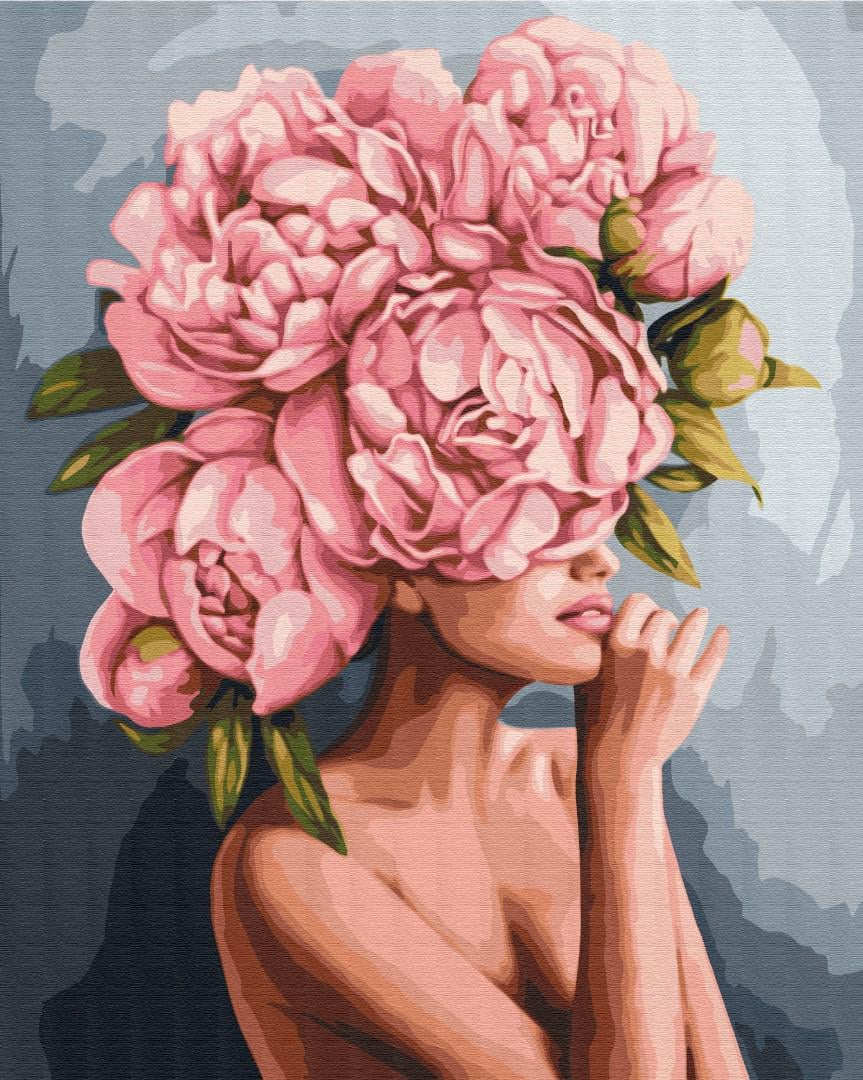 Картина по номерам Brushme Прикосновение пионов 40x50 см (PBS51481)