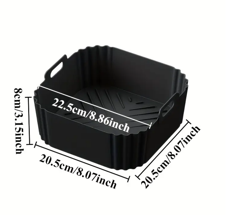 Форма силіконова для аерогрилю мультипечі ребриста 20,5 см Чорний (REN-22BI) - фото 3 Форма силіконова для аерогрилю мультипечі ребриста 20,5 см Чорний (REN-22BI) - фото 3