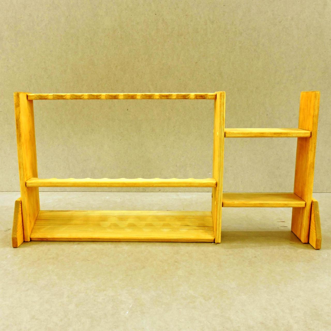 Органайзер для вудок із дерева Каспій 10 Каррі (РИБ-101503) - фото 2 Органайзер для вудок із дерева Каспій 10 Каррі (РИБ-101503) - фото 2