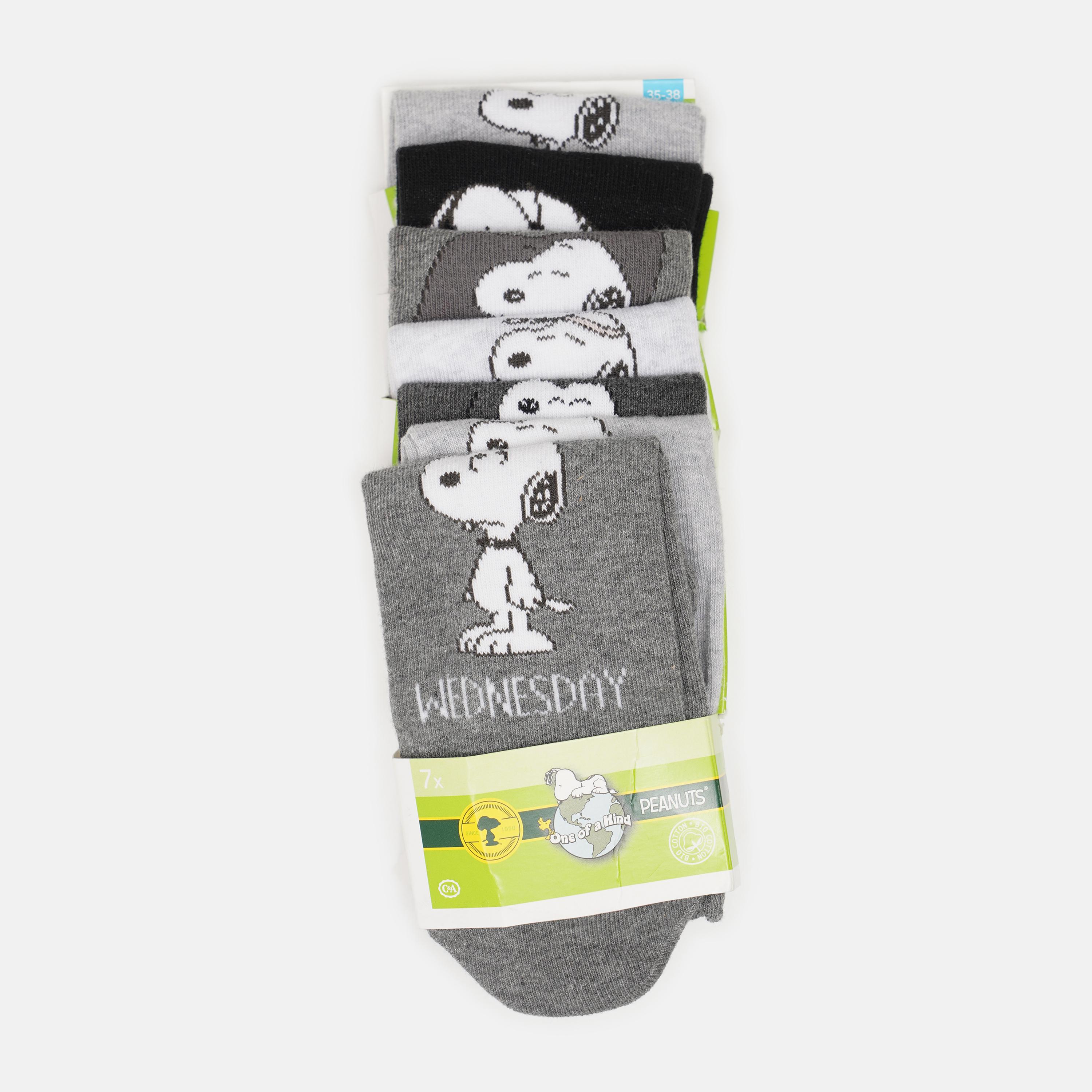 Шкарпетки C&A 7 пар р. 39-42 Сірий/Чорний (2240679840600)