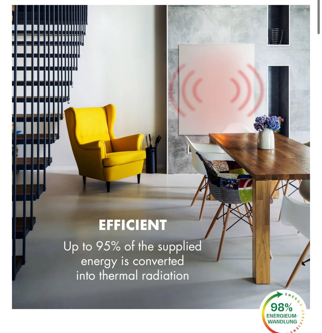 Инфракрасный обогреватель KLARSTEIN Wonderwall 1200 Smart (10032804) - фото 7