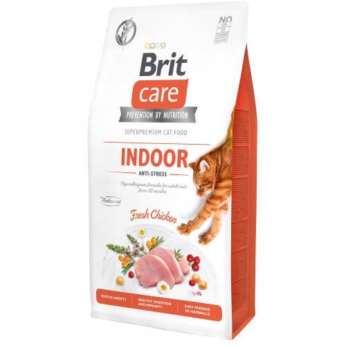 Корм для кошек сухой Brit Care Cat GF Indoor Anti-stress антистресс 7 кг (9304)