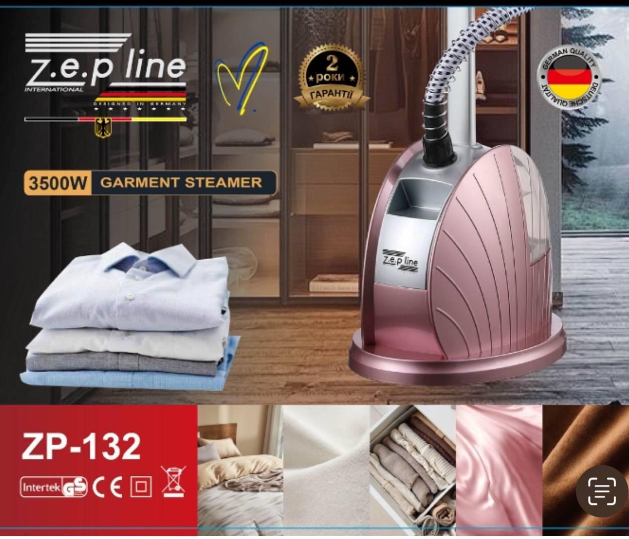Відпарювач для одягу вертикальний з вішалкою Zepline ZP-132 3500 Вт Рожевий (2606948543) - фото 2