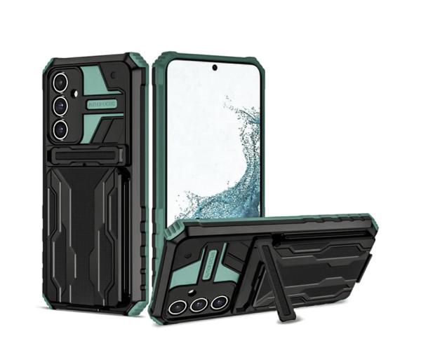 Чехол - накладка Armor Case with Card Slot для Samsung Galaxy S23 FE Зеленый Чехол - накладка Armor Case with Card Slot для Samsung Galaxy S23 FE Зеленый