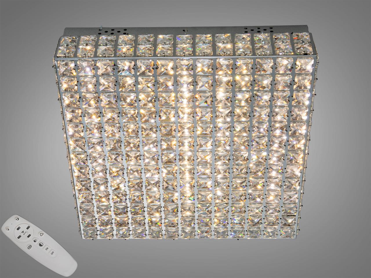 Люстра потолочная светодиодная Diasha хрустальная Хром 82W (2938065603)