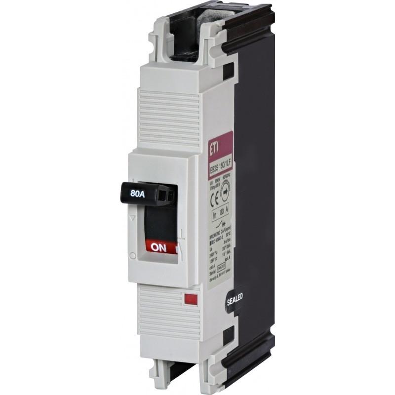 Автоматичний вимикач силовий ETI 80A 25kA 1 полюс EB2S 160/1LF 80A 1p 004671008 (56824)