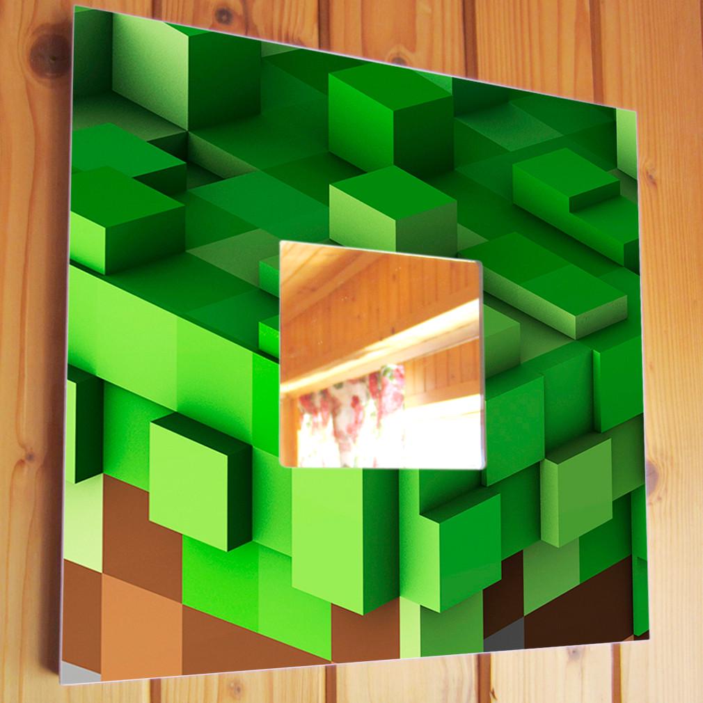 Зеркало декоративное Minecraft 260х260 мм (M03389) Зеркало декоративное Minecraft 260х260 мм (M03389)