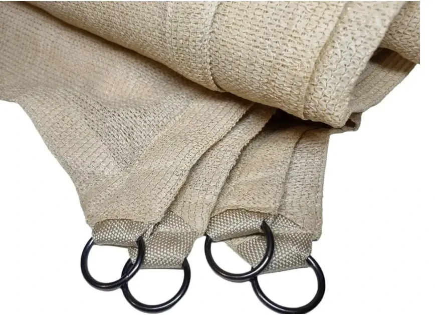 Тент від сонця трикутник 4х5х6,4 м Бежевий - фото 4 Тент від сонця трикутник 4х5х6,4 м Бежевий - фото 4