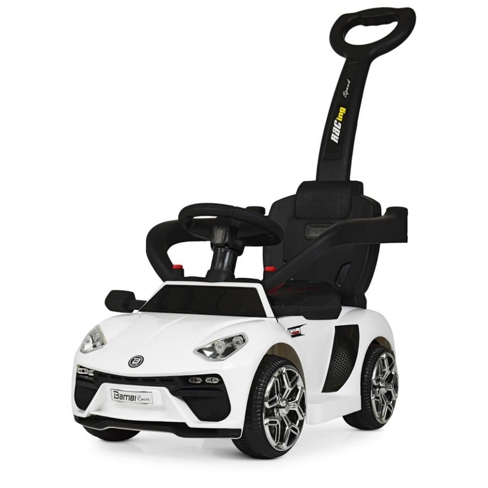 Детский электрический автомобиль Bambi Racer 6V одноместный до 25 кг Белый (DE-169-E-1043)
