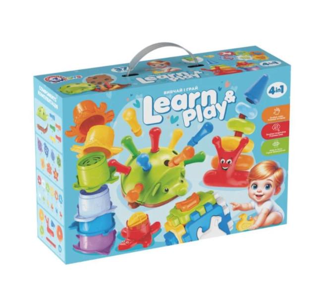 Іграшковий набір Технок 2376 Пірамідки/їжачок/кубик (AWN-00511)