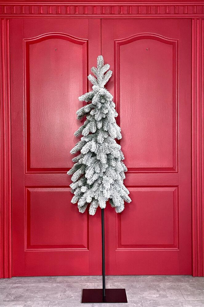 Ялинка лита HVOYA Style Lux вузька на високому металевому стовбурі-підставці 160 см Засніжений (130/160/GS) - фото 2 Ялинка лита HVOYA Style Lux вузька на високому металевому стовбурі-підставці 160 см Засніжений (130/160/GS) - фото 2