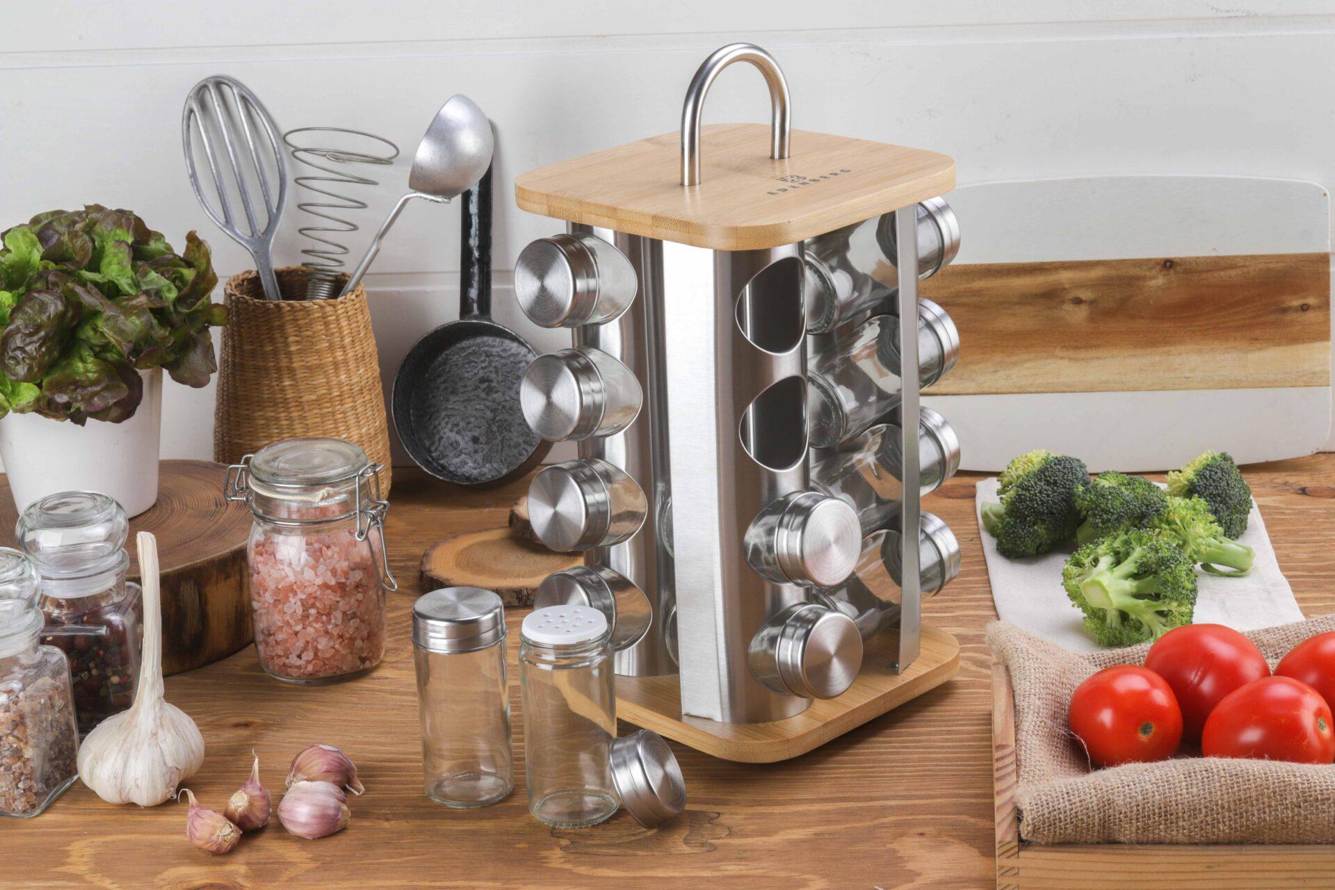 Набор емкостей для специй Edenberg EB-4030 17 пр. на подставке (14974710) - фото 4 Набор емкостей для специй Edenberg EB-4030 17 пр. на подставке (14974710) - фото 4