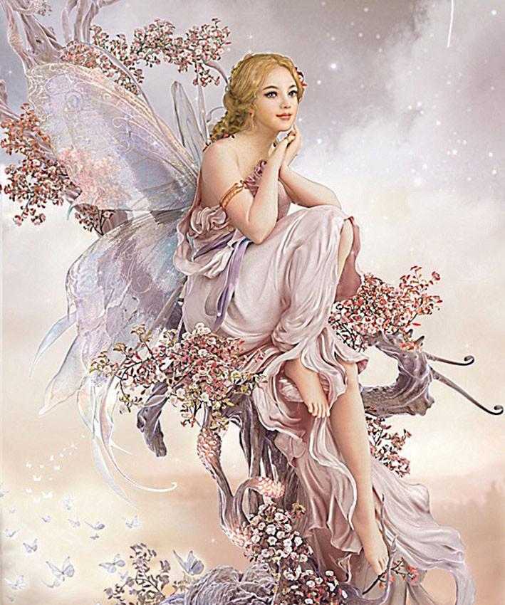 Алмазная мозаика Цветочная фея 50x60 см (DM.136)