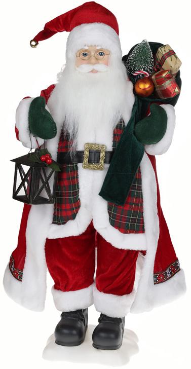 Фигура Танцующий Санта с фонариком 71 см мягкая игрушка Красный/Белый (BD-845-211)