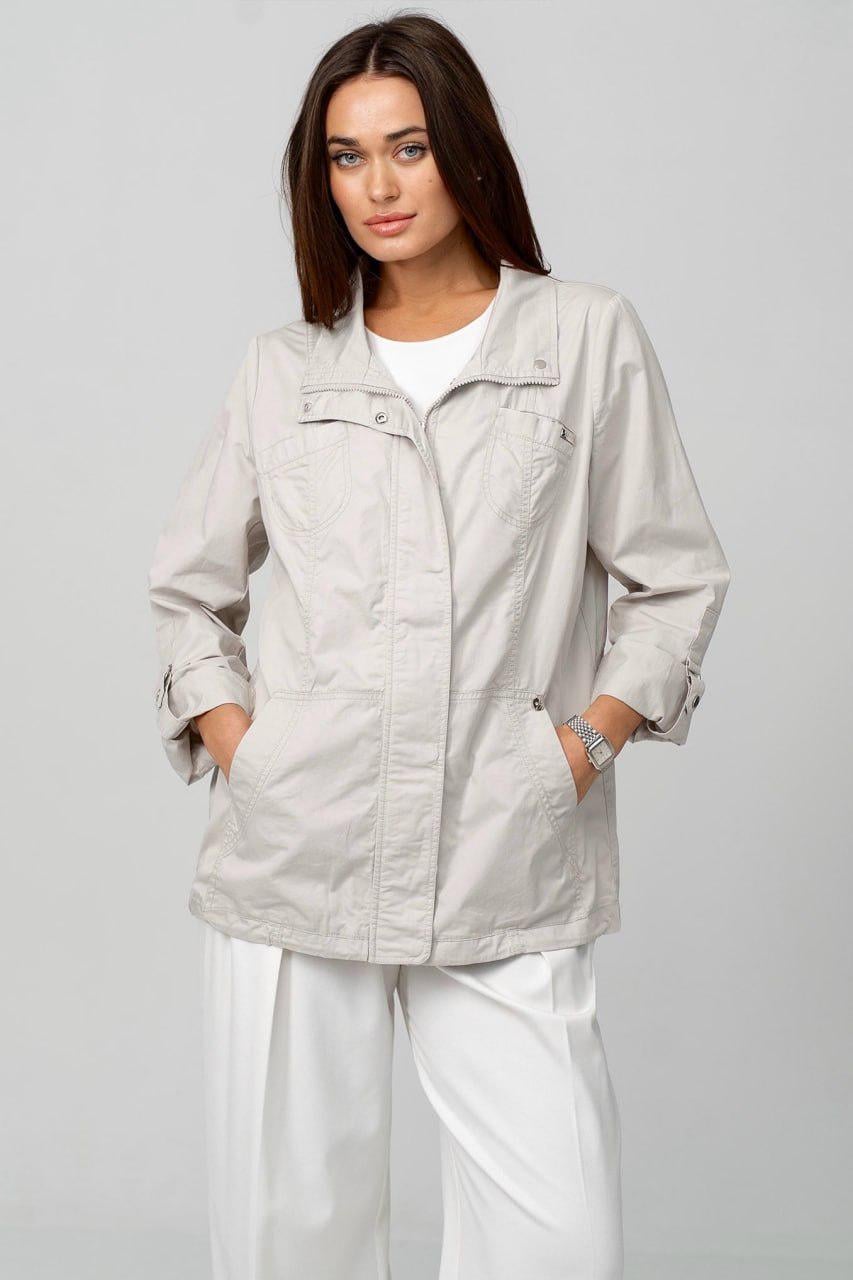 Куртка-ветровка женская 6XL Светло-серый (33332731)