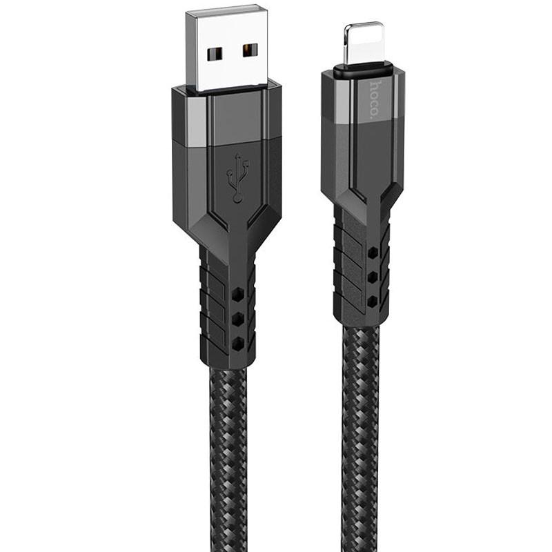 Дата кабель Hoco U110 charging data sync USB to Lightning 1,2 м Black