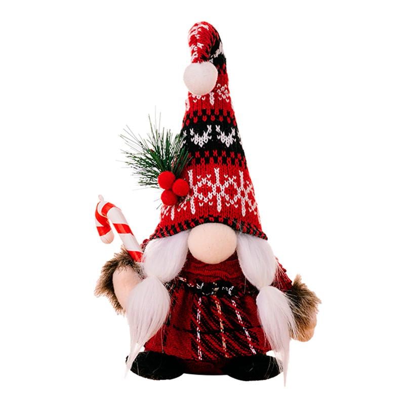 Игрушка новогодняя Lesko Гном Рождественский А6-9 24 см Red (31160161)