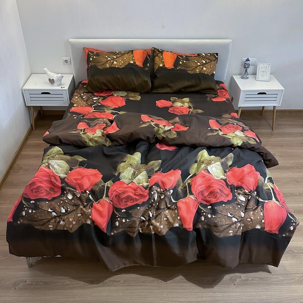 Постільна білизна Lelit полікотон євро Коричневий (P-0110)