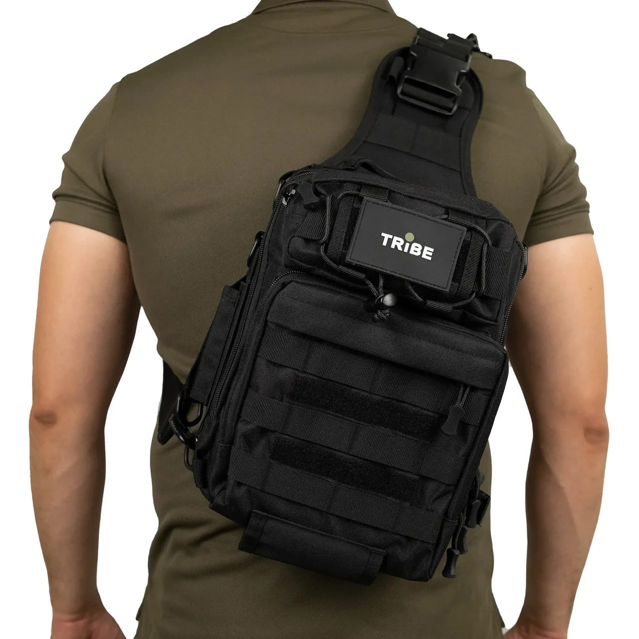 Сумка через плече Tribe Sling Pack T-IE-0003 6,5 л Black (T-IE-0003-black) - фото 10