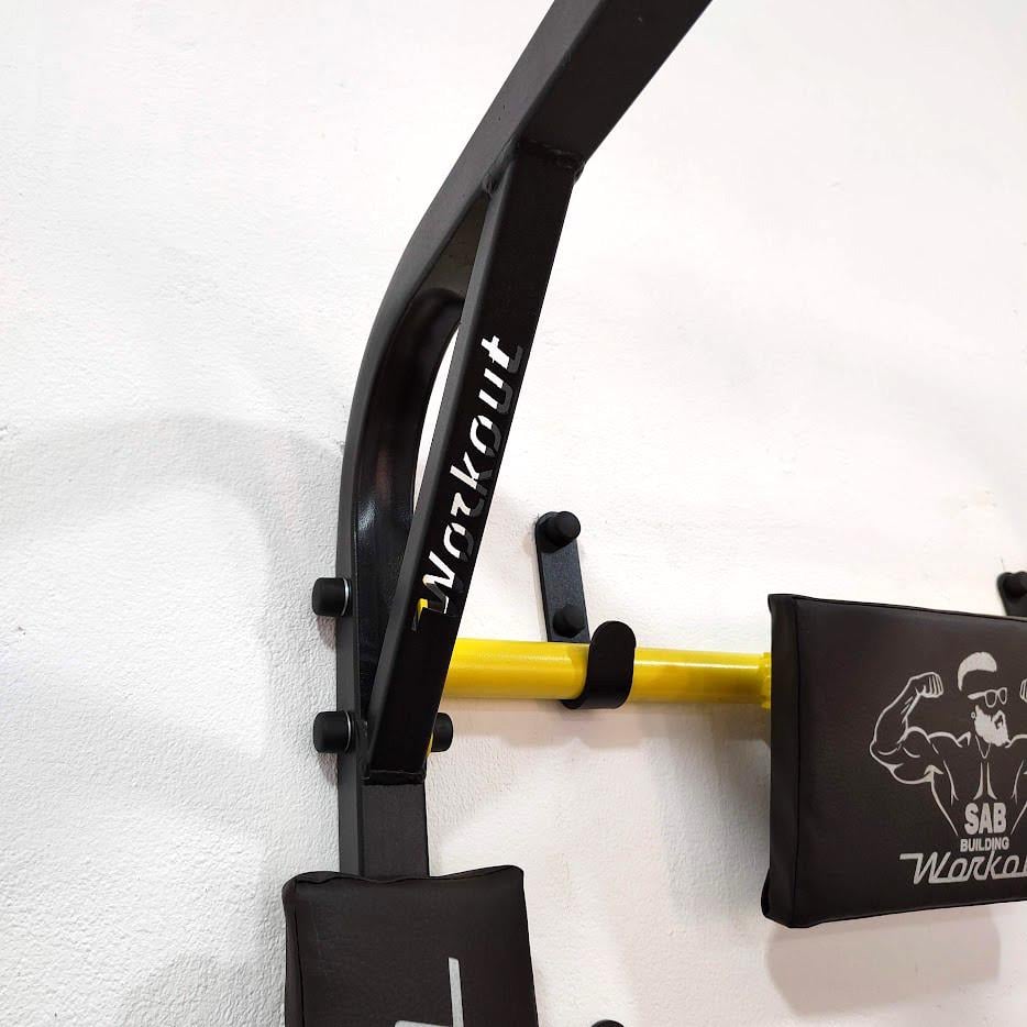 Турнік-бруси SAB Workout WО настінний розбірний з адаптивною спинкою для преса (0081) - фото 7