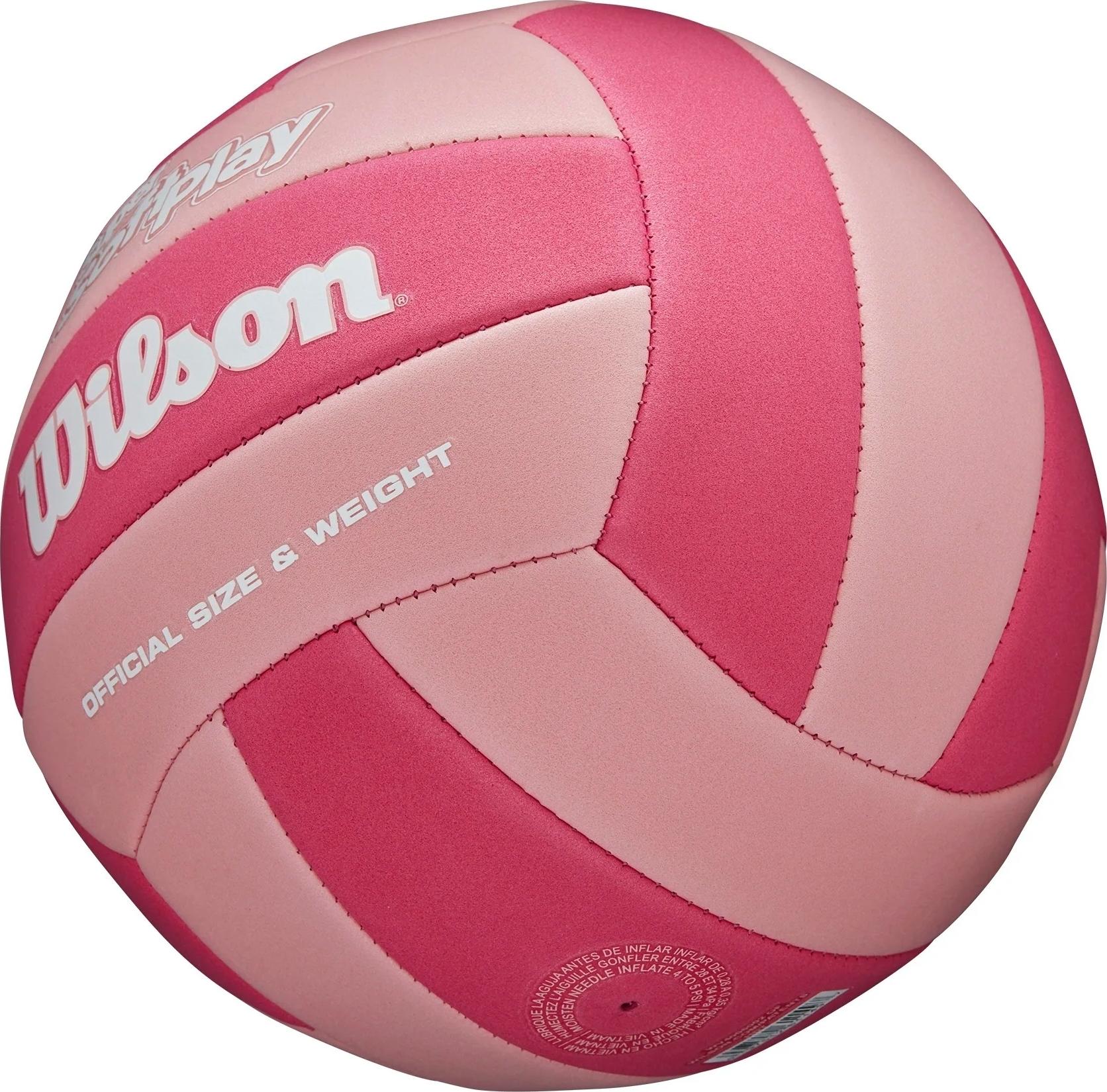 Волейбольний м'яч Wilson SUPER SOFT PLAY р. 5 Світло-рожевий (WV4006002XBOF) - фото 3